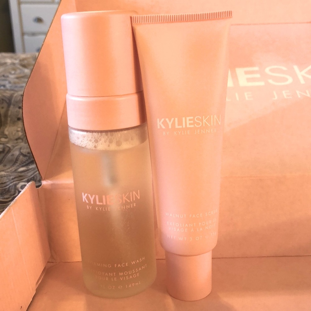 Kylieskin face wash and face scrub